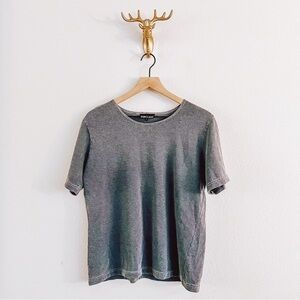 Nannette Keller Women's Gray Short Sleeve Top Size Medium